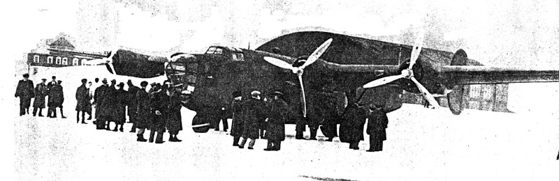 Photo: The first Liberator to pass through Gander airport on its way to be delivered to the UK.