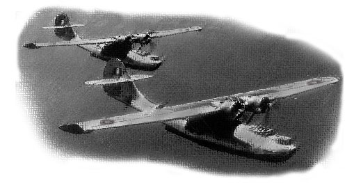 Illustration: Consolidated Catalina PBY flying boats, also known as Cansos in Canada